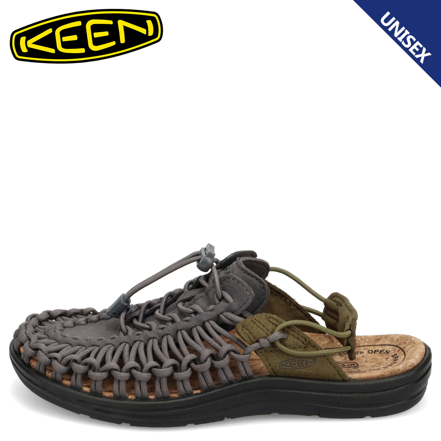 【最大1000円OFFクーポン発行中】 KEEN UNEEK II CONVERTIBLE キーン サンダル スニーカーサンダル ユニーク ツー コンバーチブル メンズ レディース チャコール グレー 1031757 12,540円