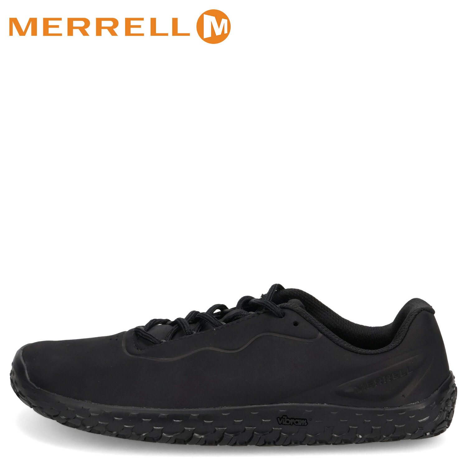 【最大1000円OFFクーポン】 MERRELL VAPOR GLOVE 7 LEATHER メレル スニーカー 靴 ベイパー グローブ 7 レザー メンズ ブラック M00003329｜Goods Lab＋