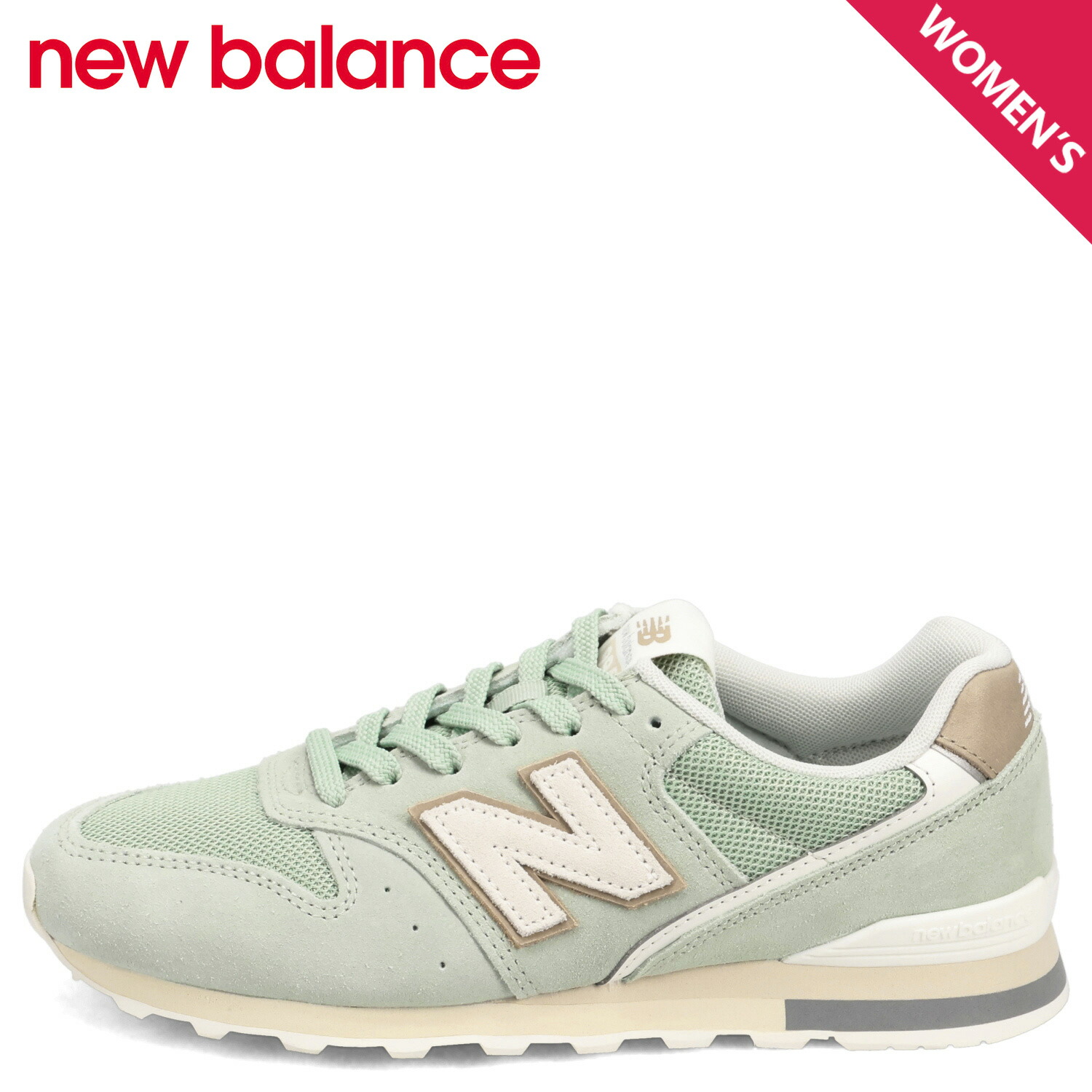 new balance ニューバランス 996 スニーカー レディース Dワイズ グリーン W9967LA 母の日