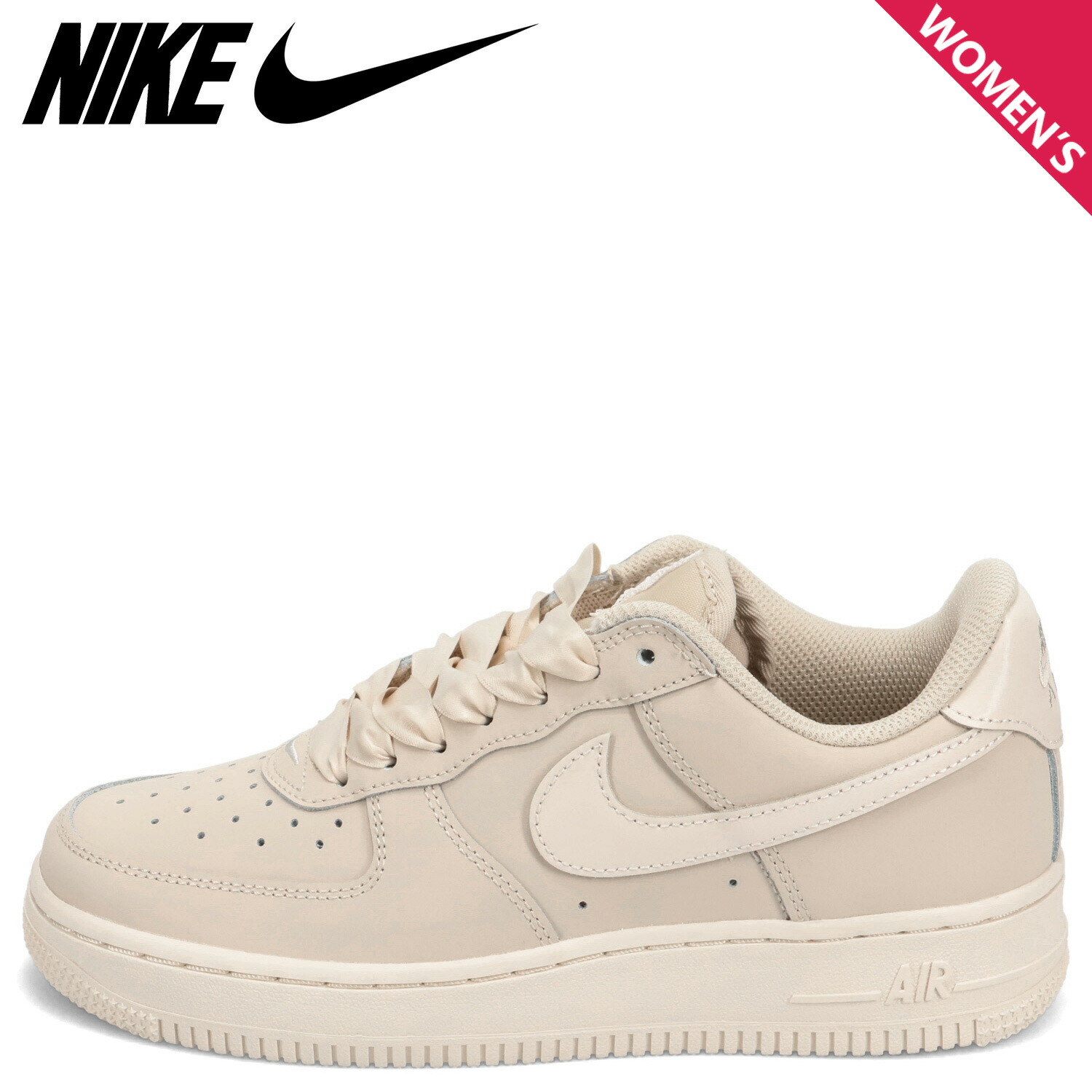 ナイキ NIKE ウィメンズ 空軍1 レトロ 割り増し金 スニーカー レディース WMNS AIR FORCE 1 RETRO PREMIUM 点火装置 ベージュ IR0871-100