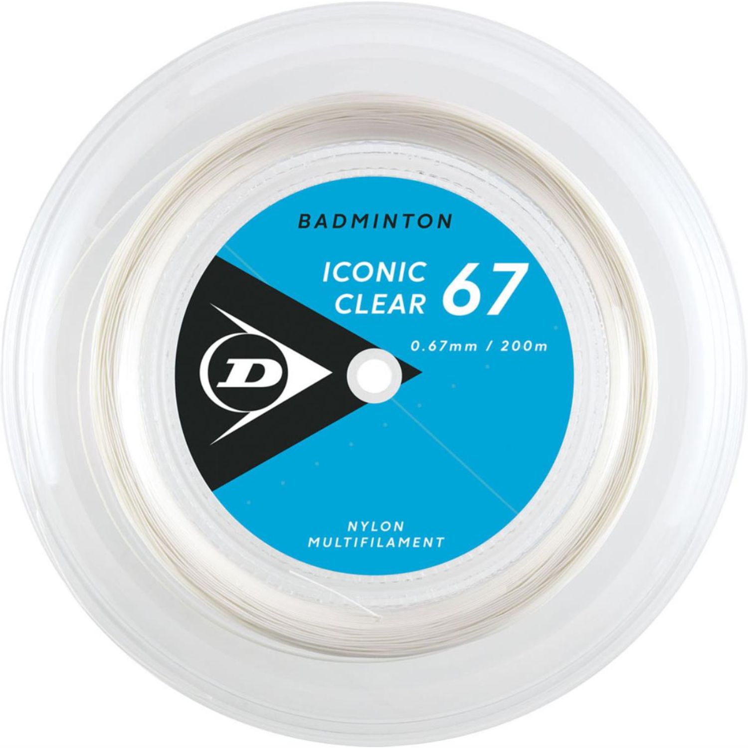 DUNLOP ダンロップテニス バドミントンストリングICONICCLEAR67アイコニック・クリア67200m