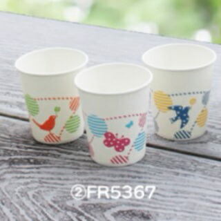 うがい質問用紙水呑み5oｚ(150竓) 森のおともだち１容れもの(4000個)【 （蝶・サクラ色100個×4／鳥・青碧100個×3／鳥・オレンジ色100個×3)×４箱 】 使い捨て紙水呑み・調査報告紙水呑み・歯科向けうがい質問用紙水呑み・創立・診療・介護・小わっぱ・接触伝染押しとどめる・試みる用\u003cBR\u003e