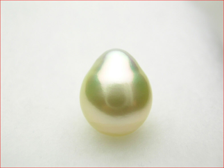 南洋パール　天然ゴールドブラウン　ルース 華真珠（南洋真珠） 11mm/13.962ctルース 華真珠ギャランティーカード