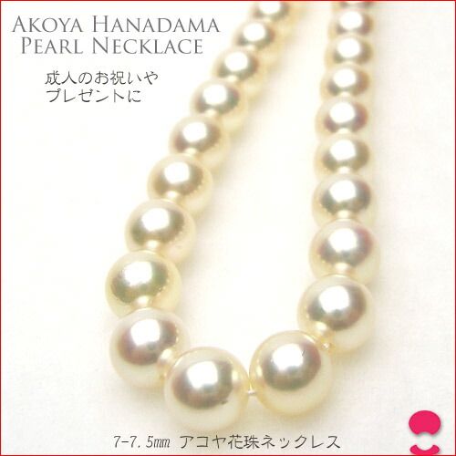伊勢志摩英虞湾産あこや真珠　7-7.5mm パールネックレス 伊勢志摩英虞湾産あこや真珠 7.5-8mm パールネックレス - メルカリ