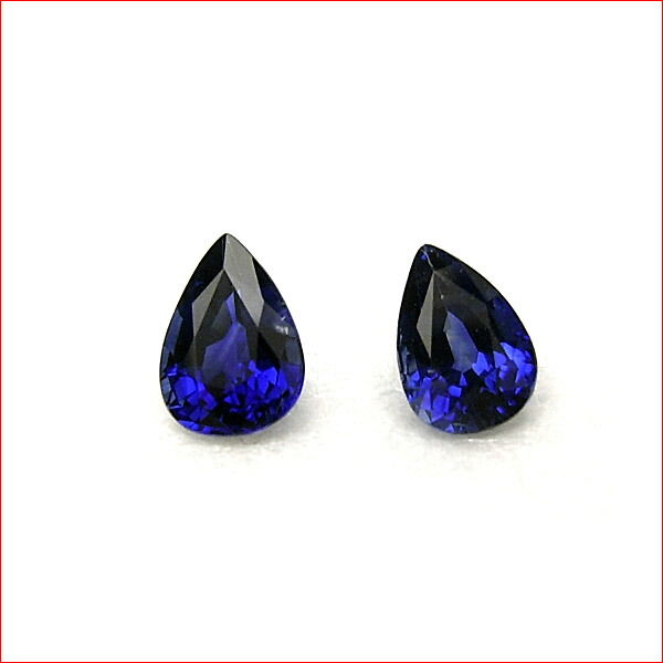 0.685ct 0.814ct サファイアペアルース　10P09Dec09 58,800円