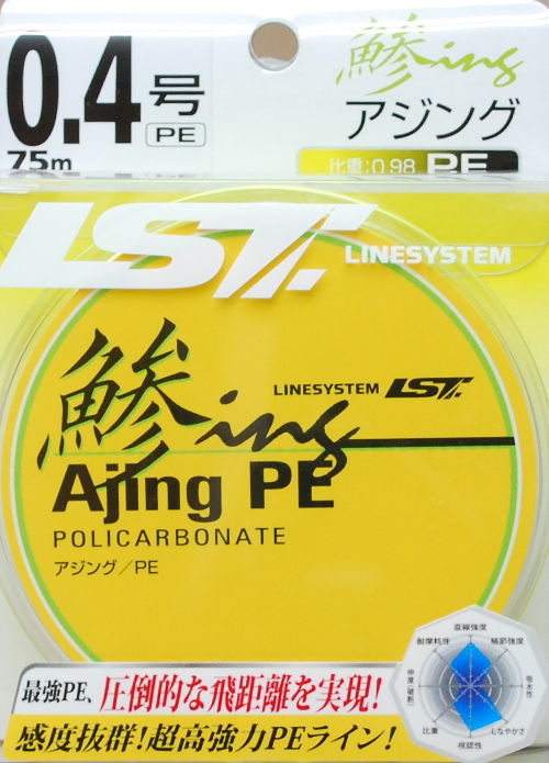 楽天市場 ラインシステム Peライン鯵ing Pe 0 4号75ｍ巻 配送は宅配便をお選びください フィッシング わたらせ