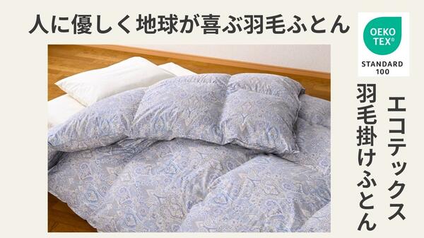 １序列付ける上の綿毛ふとん【シングル】フランス共和国産WDD93％ 綿毛量1.3キログラム