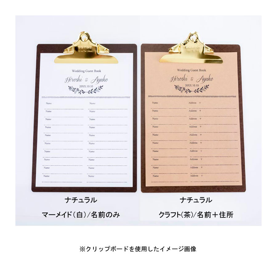 市場 メール便送料無料 芳名帳 用紙のみ 結婚式 ウェディング ゲストブック 10枚セット おしゃれ 名前のみ