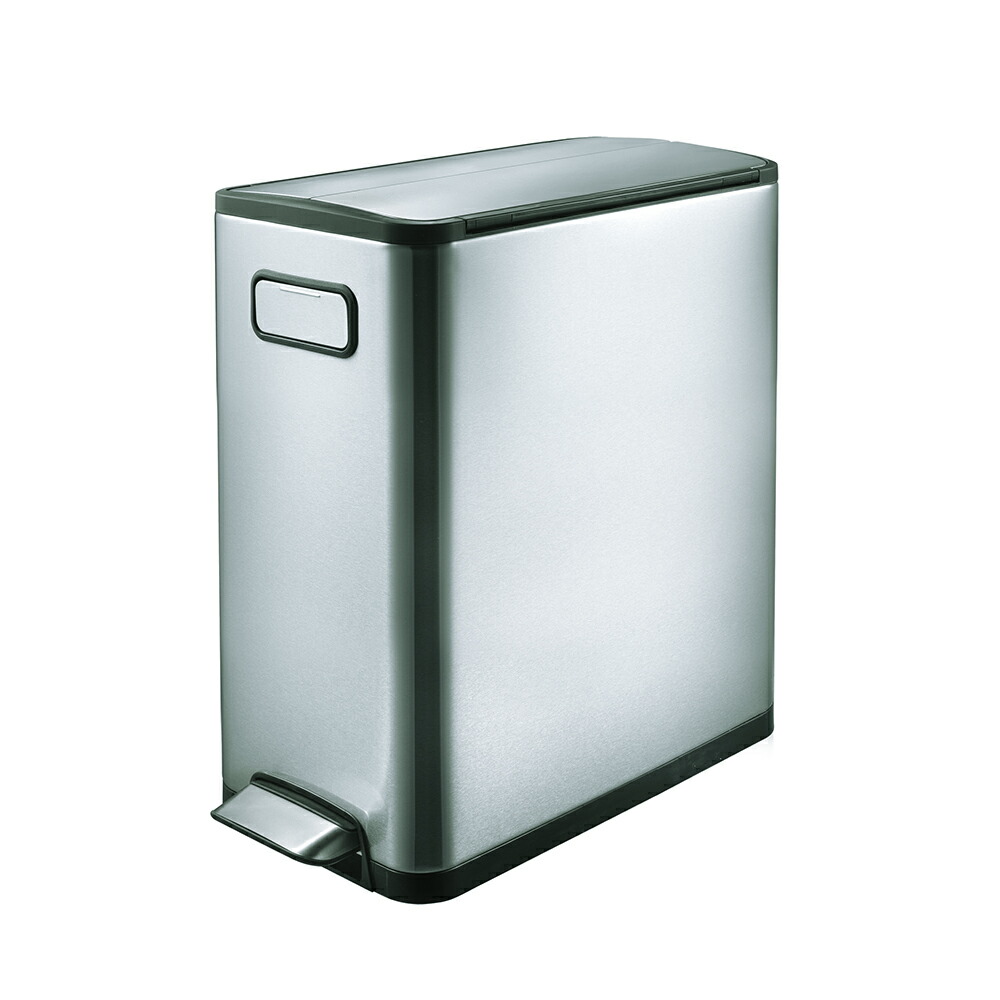 エコフライステップビン20L 【ゴミ箱　ペダル式　動かせる　おしゃれ　シンプル　静か ダストボックス くずいれ ふた付き ステンレス スリム 消臭 ふた付き　オートクローズ】