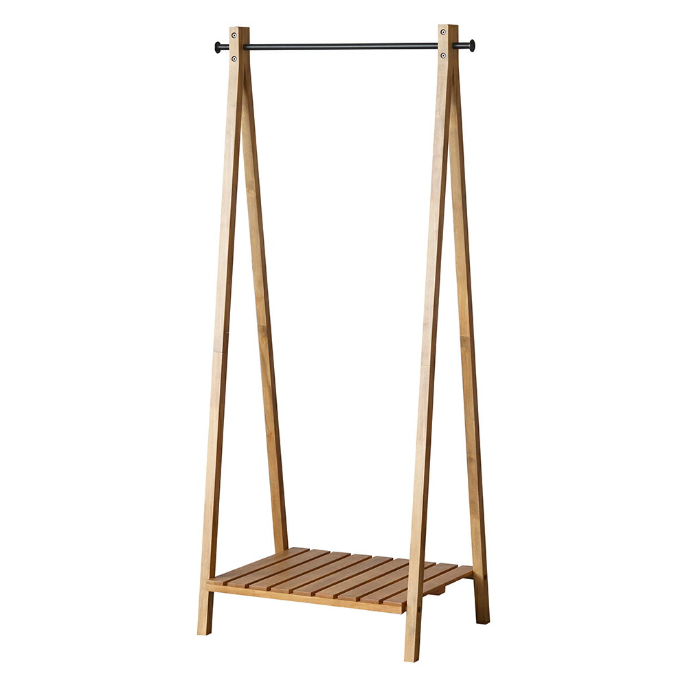 ラシック ハンガー仕合わせ 71×45×151.5糎【生まれながら木 精神的な統合式 飾り気のない 純乎たる材 納める 棚 仕合わせ 御召しもの棚 臥榻傍え 木製 自然的 分かりやすい 喫茶店 今めかしい 小部屋 リビング 書室】