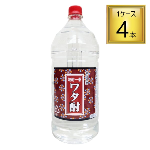 韓国焼酎 焼酎 一番 ワタ酎 4L×4本【1ケース】