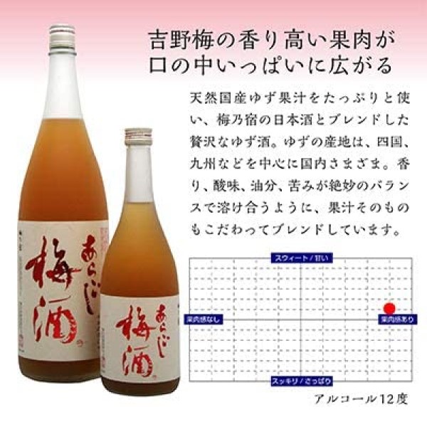 格安 梅乃宿 あらごし梅酒 720mlx12本 fucoa.cl