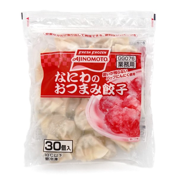 【5/25は全品P5倍★】<br>◎【冷凍】味の素 なにわのおつまみ餃子 <br>10g×30個入×20袋【2ケース】