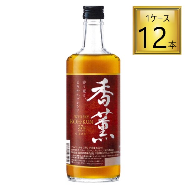 合同酒精 香薫 ウイスキー 600ml ×12本【1ケース】