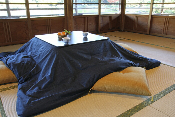 Kotatsu こたつ布団カバー 長方形（中）用 205cm×245cm なごみ こい藍