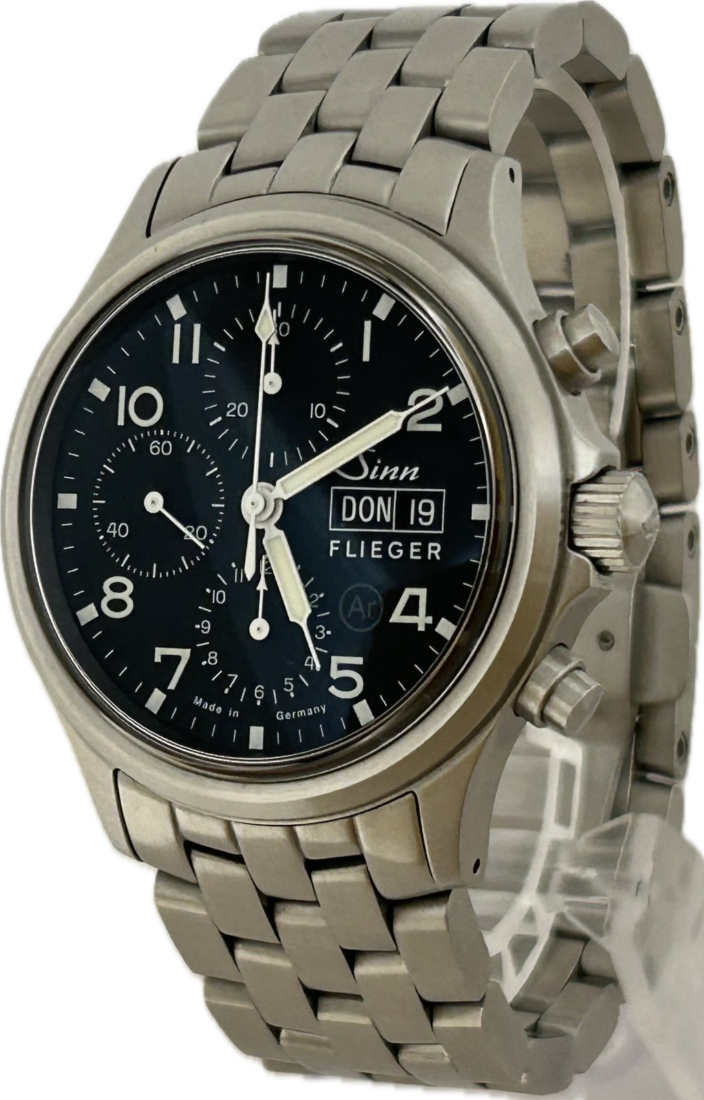 【中古】Sinn ジン パイロットウォッチ 358.SA.Flieger  クロノグラフ メンズ ウォッチ 自動小銃一巻き A5730