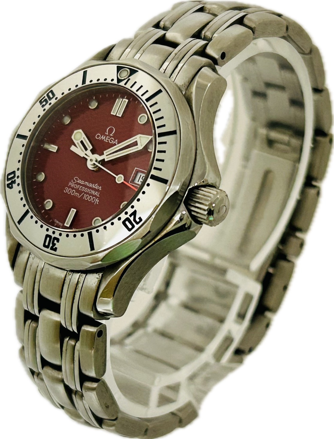 【中古】Omega ゼロ シーマスター 職業的 300 2582.61 レディース ウォッチ 石英 A6137