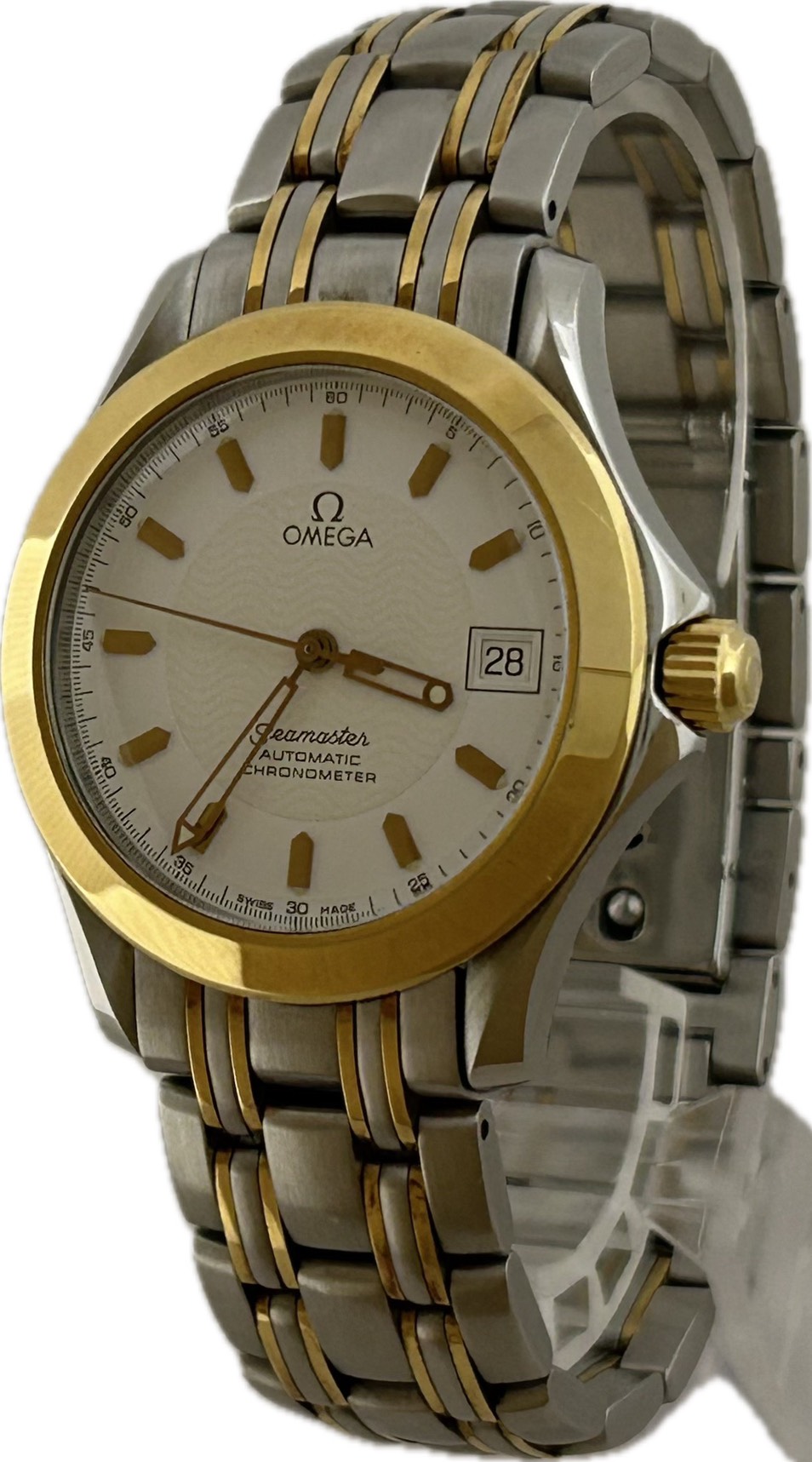 【中古】Omega ゼロ シーマスター 120M 2301.20 ユニ一発やる ウオッチ 石英 A6210