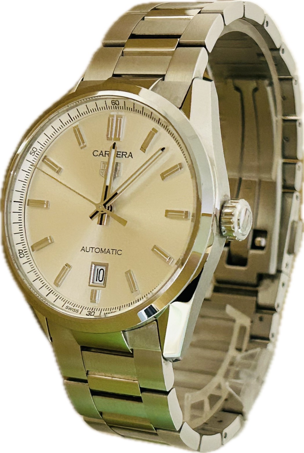 【中古】Tag Heuer タグホイヤー カレラ デイト WBN2111.BA0639 メンズ ウオッチ 自動小銃一巻き A6307