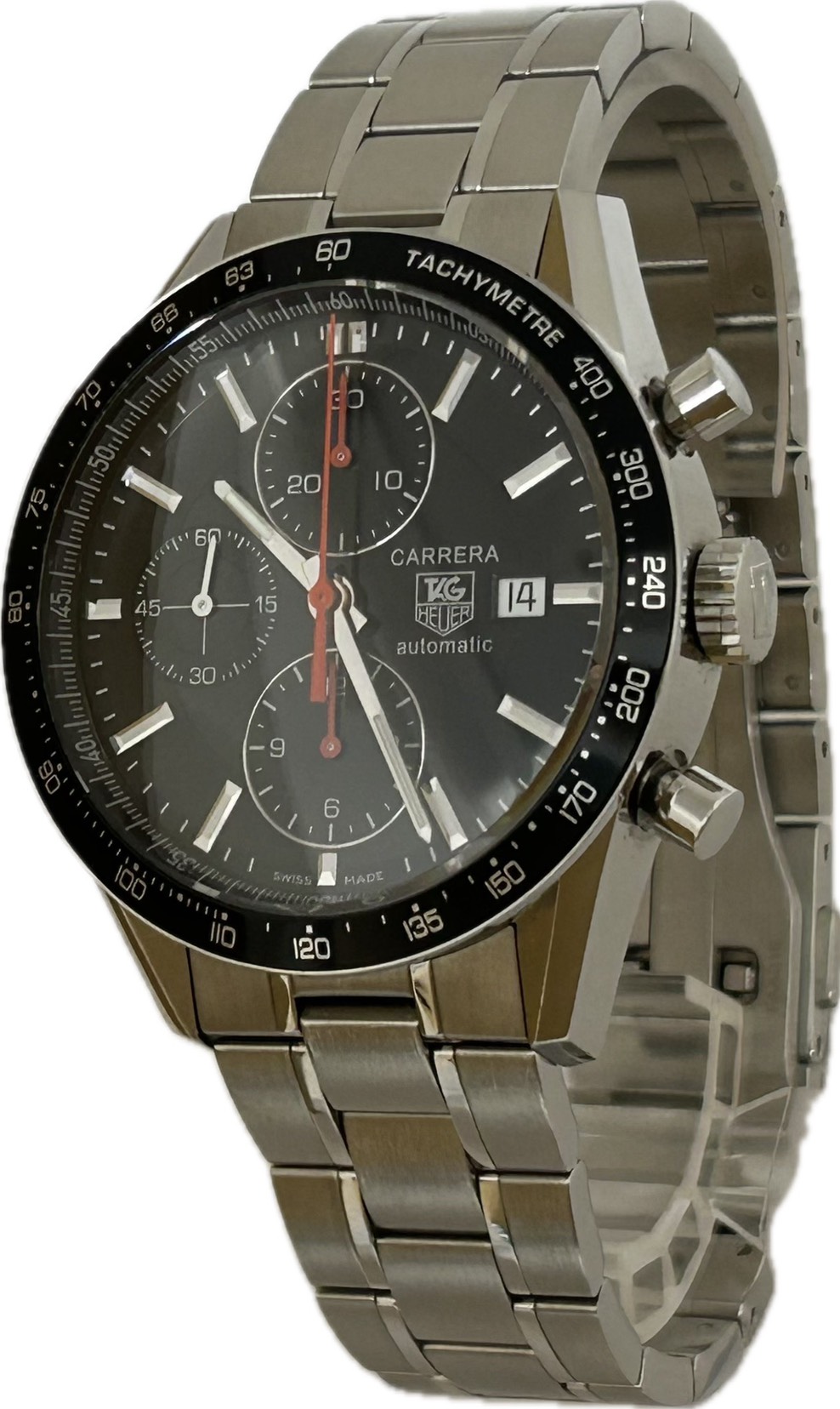 【中古】Tag Heuer タグホイヤー カレラ キャリバー16 CV2014.BA0786 メンズ ウォッチ 自動小銃一巻き A6634