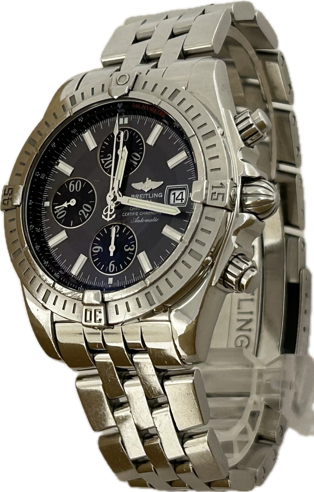 【中古】Breitling ブライトリング クロノマット 系統発生 A13356 メンズ ウオッチ 自動小銃一巻き A6637