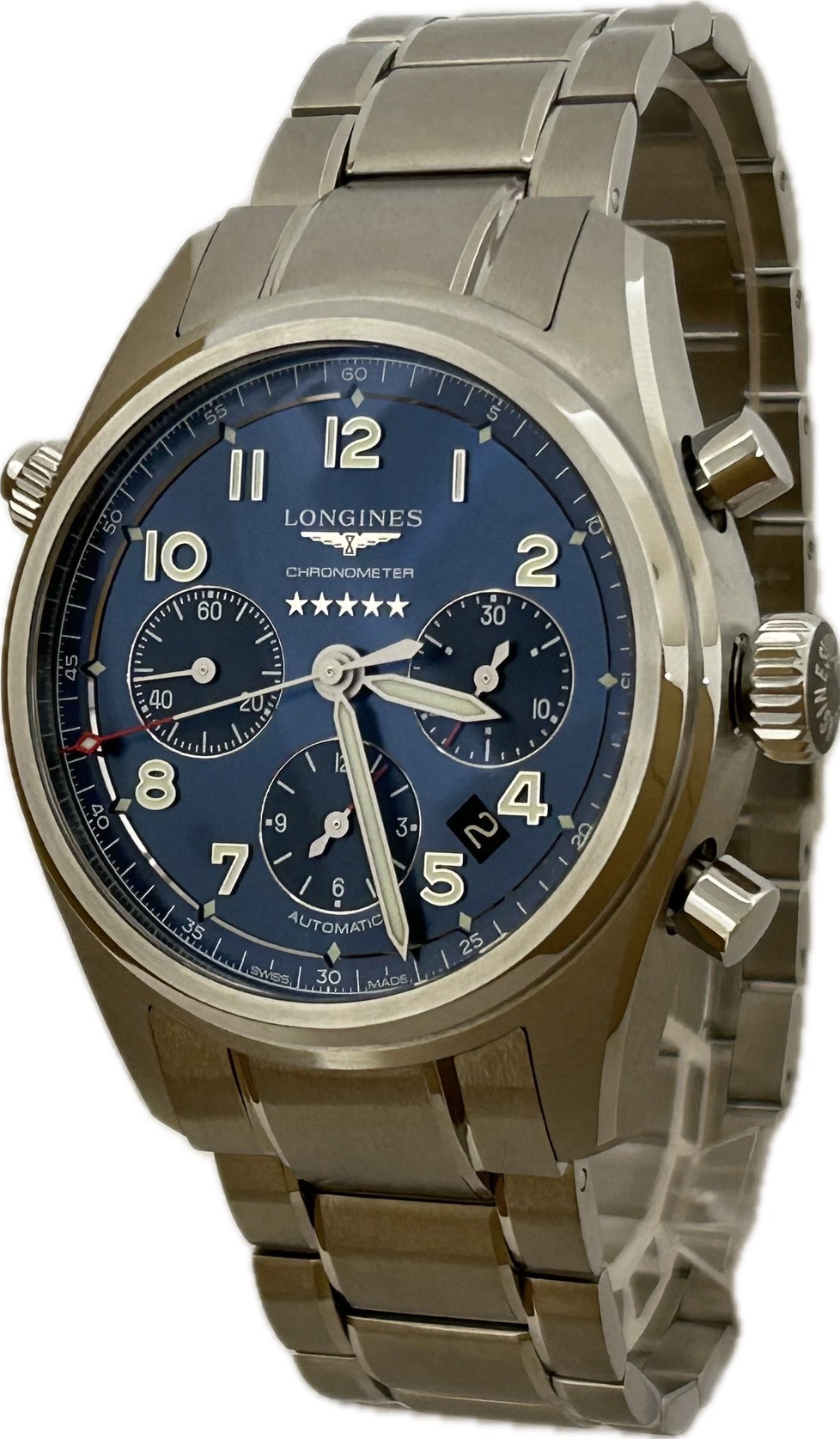 【中古】Longines ロンジン 肝ったま クロノグラフ L3.820.4.93.6 メンズ ウオッチ 自動小銃一巻き A6600