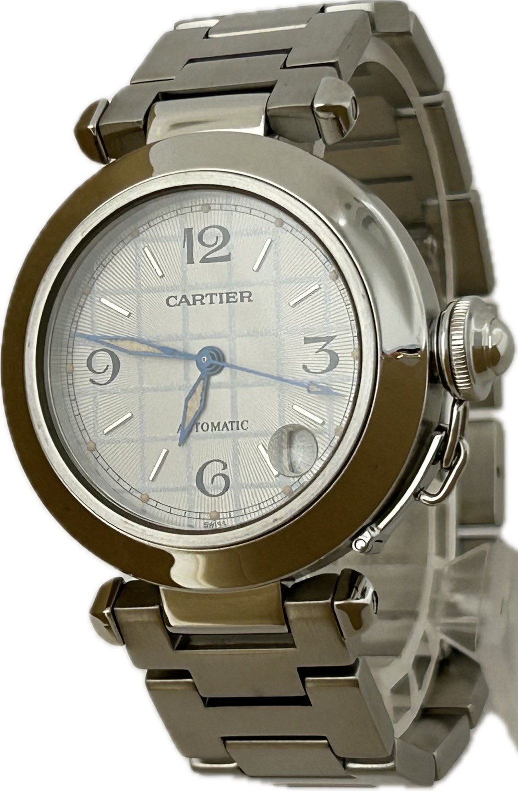 【中古】Cartier カルティエ パシャC W31023M7 2324 ユニ一発やる ウオッチ 自動小銃一巻き A6589