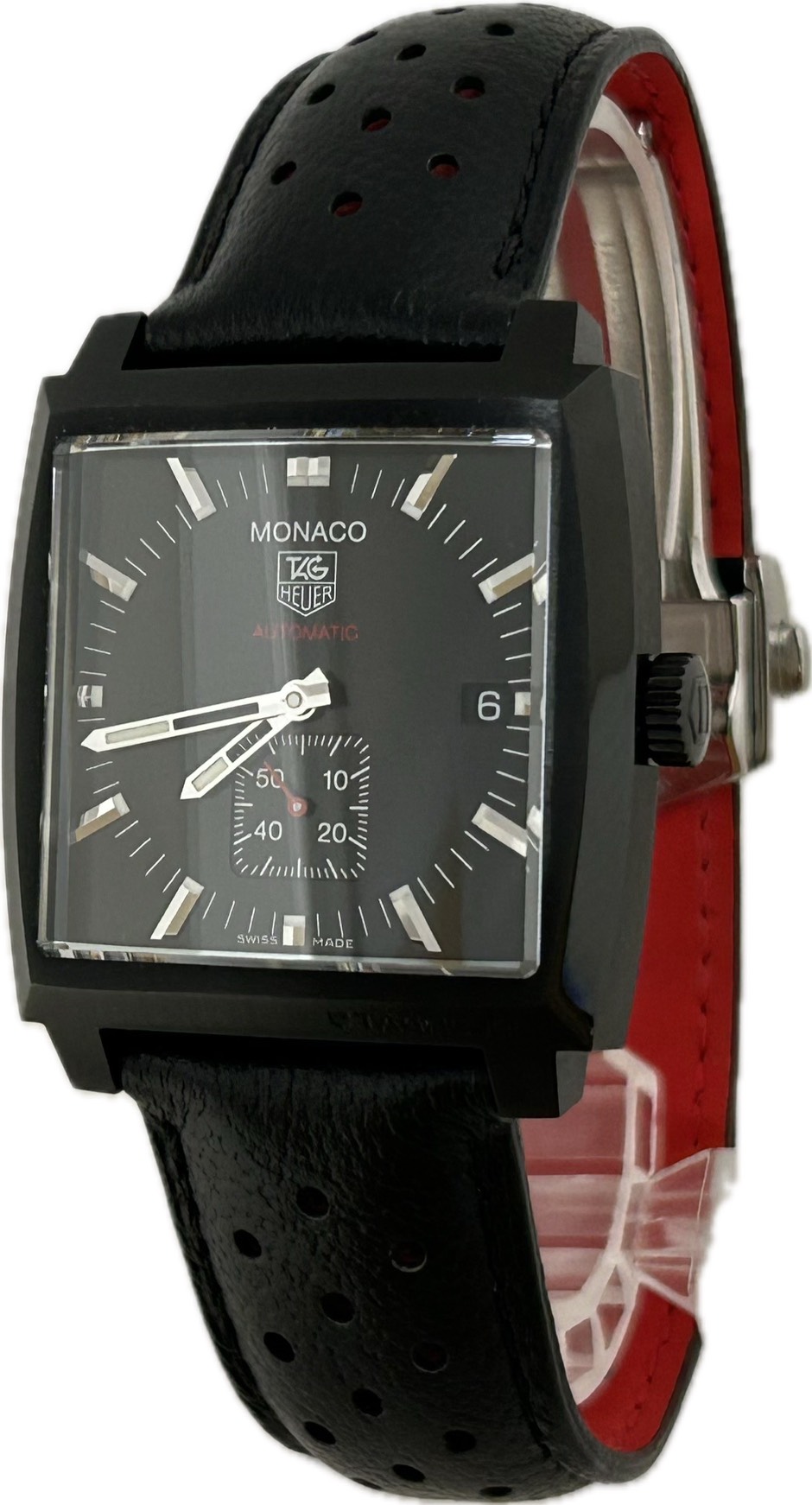 【中古】Tag Heuer タグホイヤー モナコ公国 キャリバー 6 WW2119.FC6338 メンズ ウォッチ 自動小銃一巻き A5966