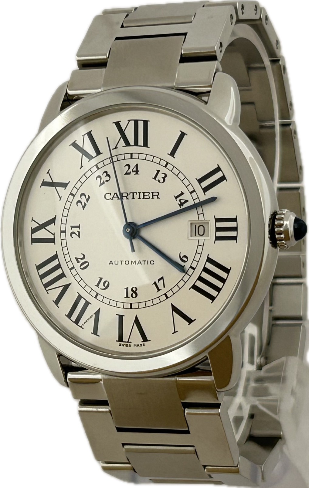 【中古】Cartier カルティエ ロンド ソロ ドゥ カルティエ W6701011 3517 メンズ ウオッチ 自動小銃一巻き A6033