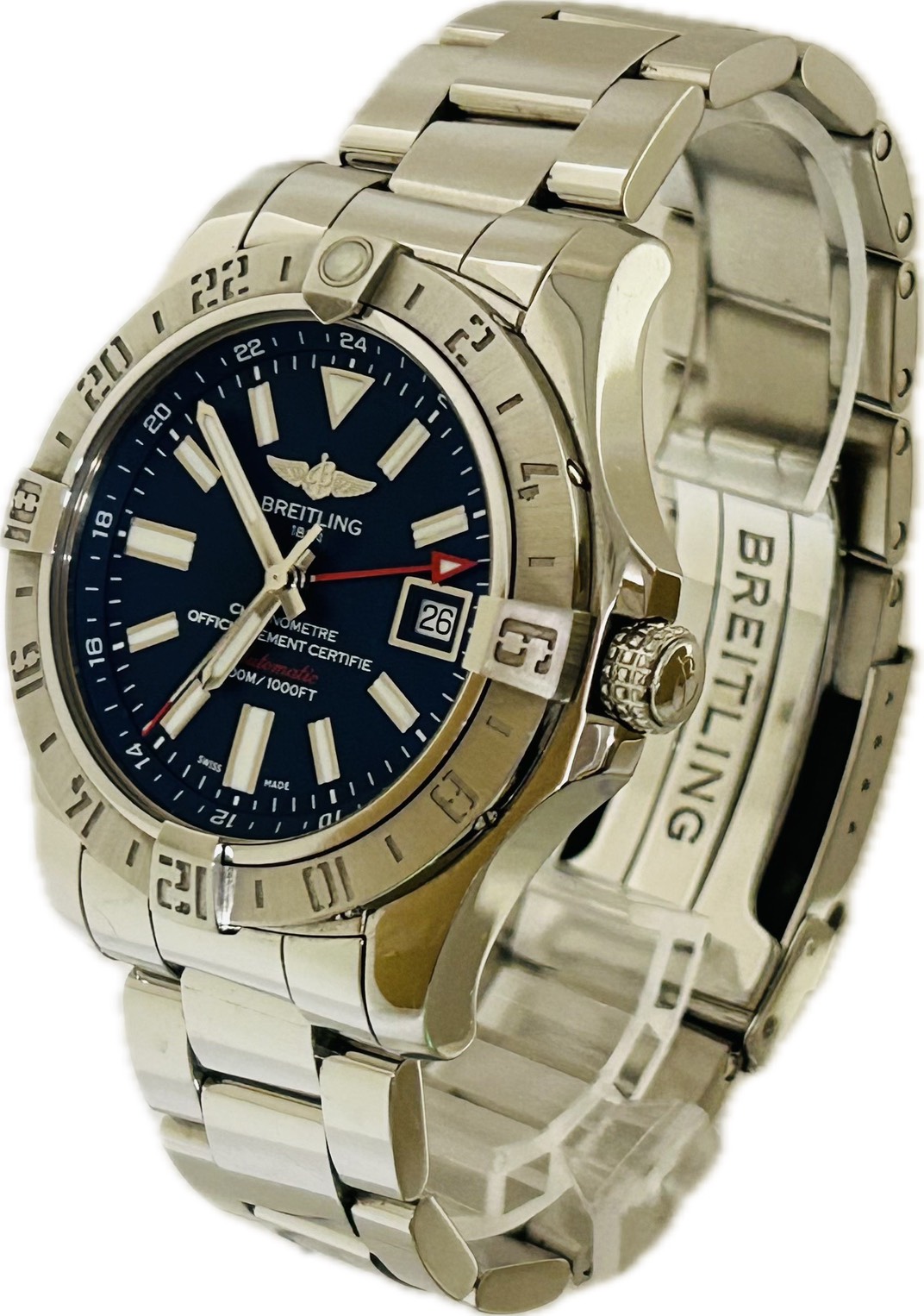 【中古】Breitling ブライトリング アベンジャー II GMT A32390 メンズ ウォッチ 自動小銃一巻き A5829