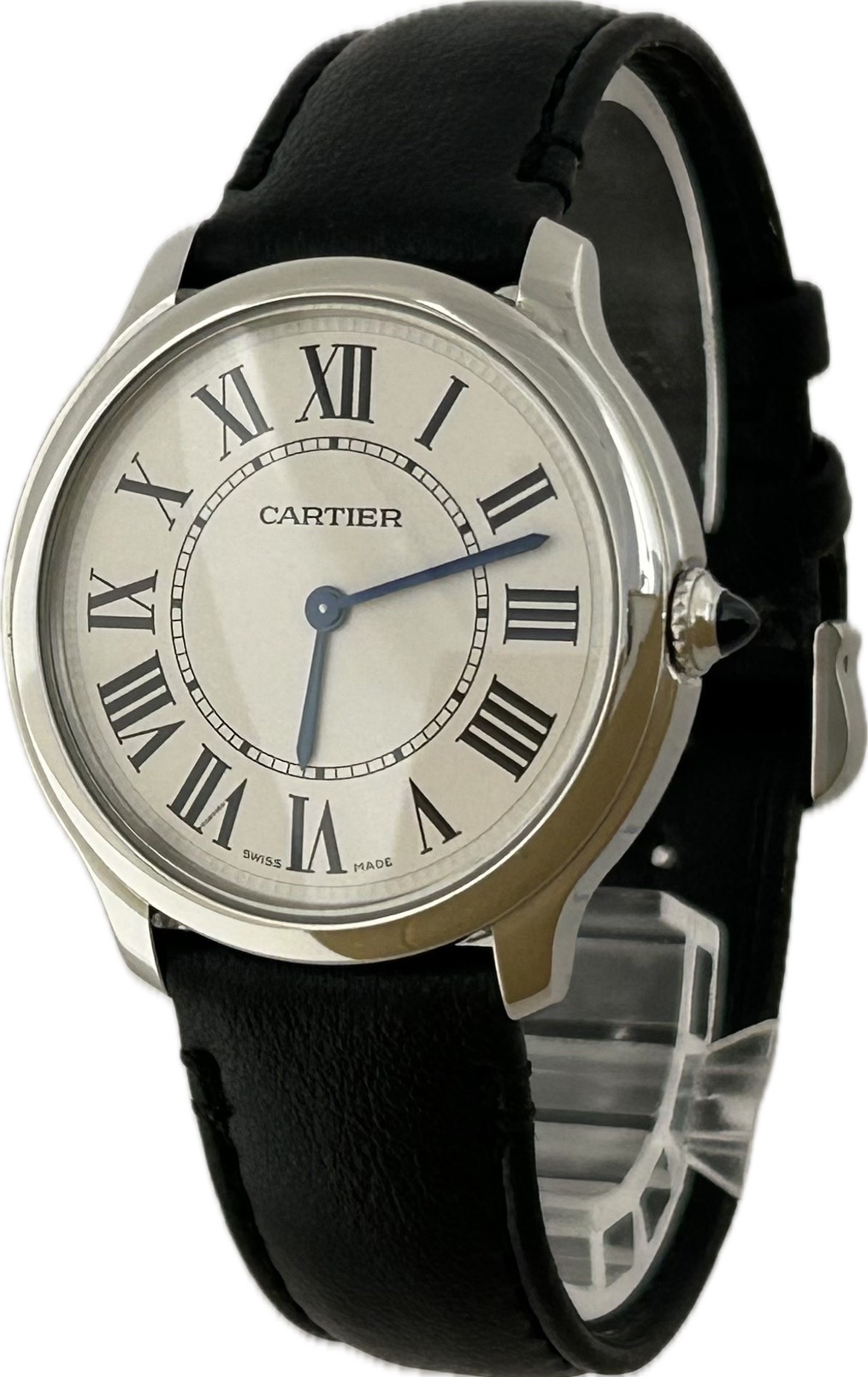 【中古】Cartier カルティエ ロンド 帆柱 ドゥ カルティエ WSRN0031 4423 ユニ一発やる ウォッチ 石英 A5776