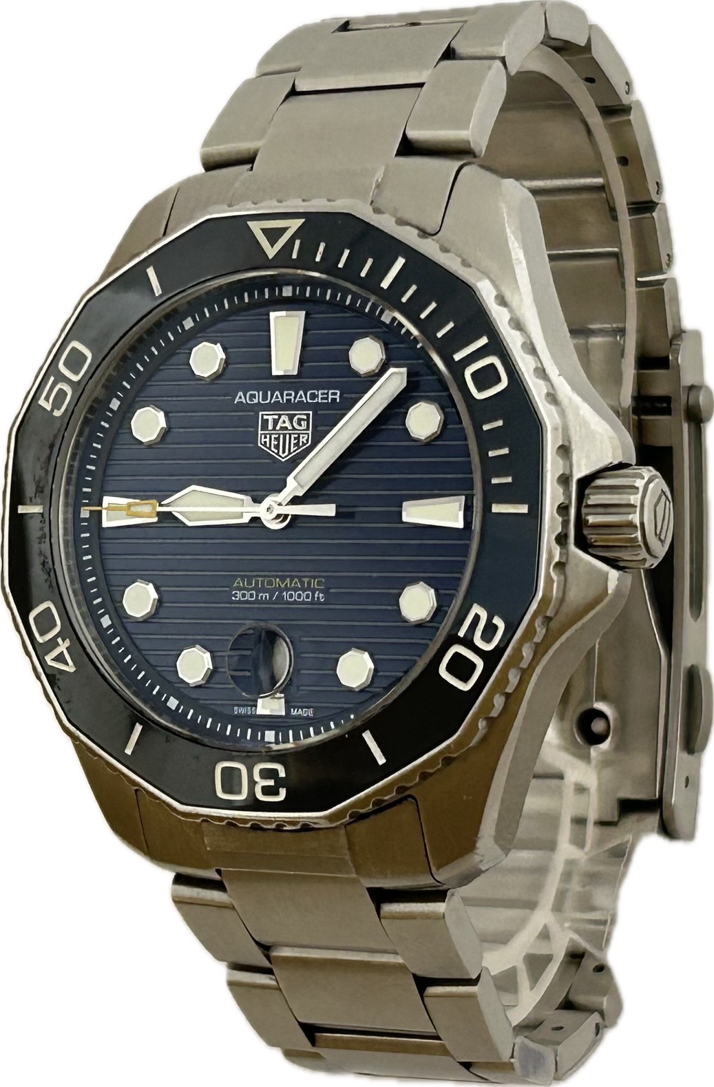 【中古】Tag Heuer タグホイヤー アクアレーサー 職業的 300 WBP201B.BA0632 メンズ ウォッチ 自動小銃一巻き A5703