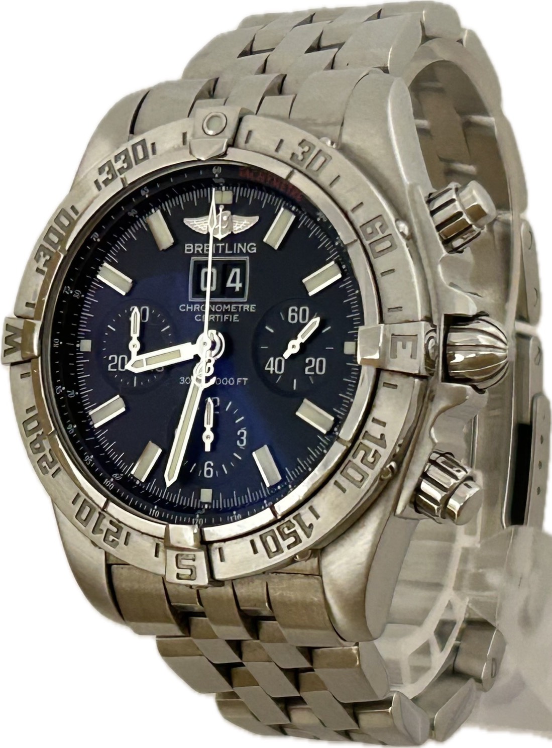 【中古】Breitling ブライトリング クロノマット 黒いこと小鳥 A44359 メンズ ウォッチ 自動小銃一巻き A5903