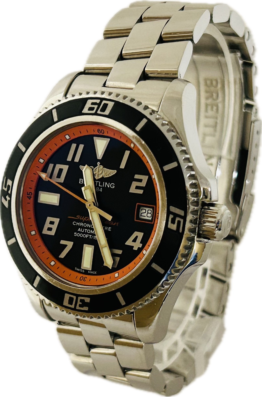【中古】Breitling ブライトリング 百貨店綿津見 42 A17364 メンズ ウオッチ 自動小銃一巻き A6833