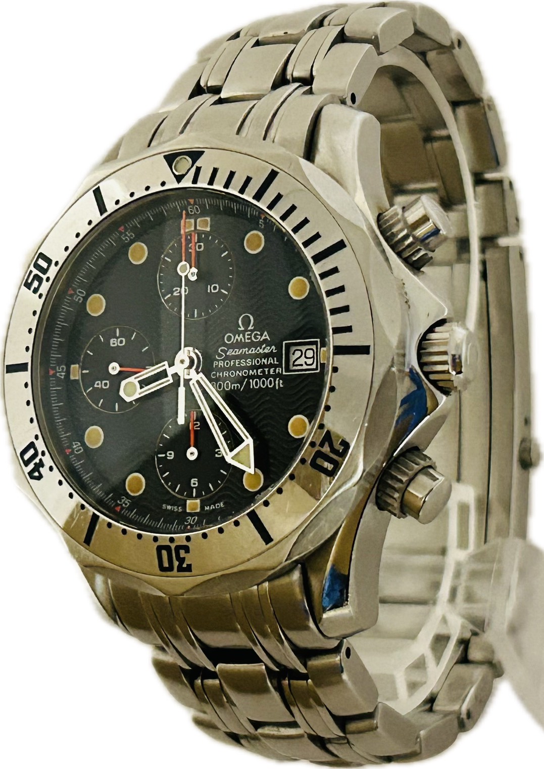 【中古】Omega ゼロ シーマスター 専門的 300 2598.80 メンズ ウオッチ 自動小銃一巻き A6850