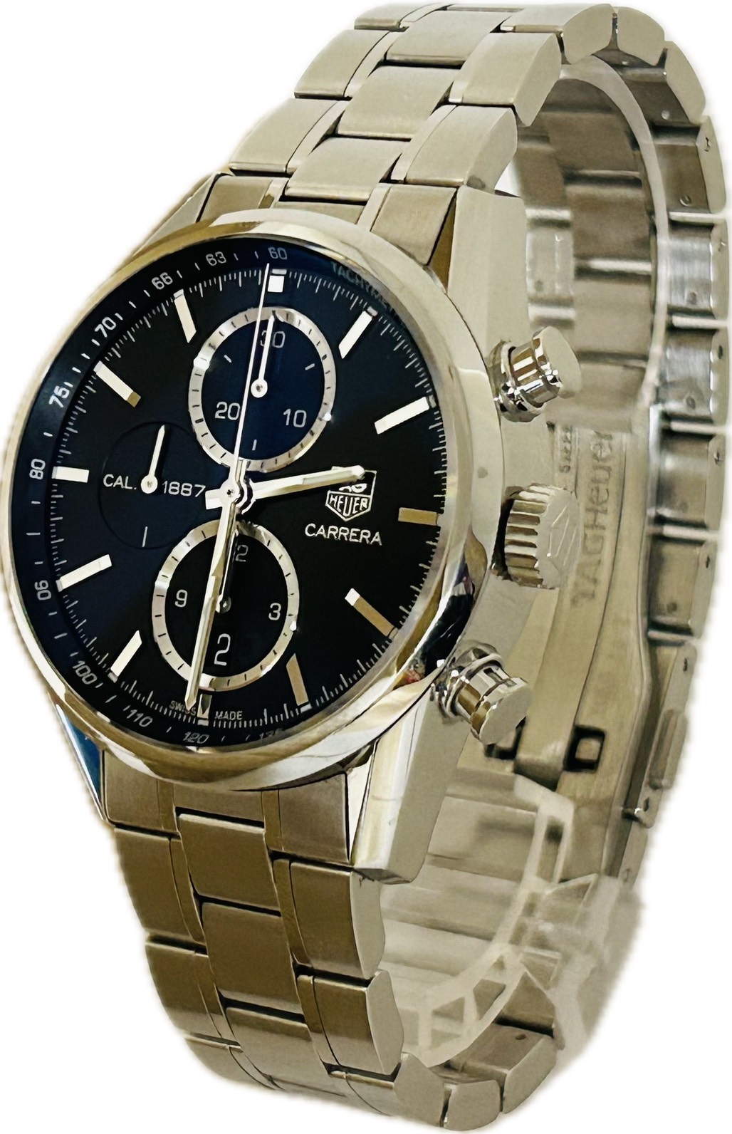 【中古】Tag Heuer タグホイヤー カレラ キャリバー 1887 CAR2110.BA0724 メンズ ウォッチ 自動小銃一巻き A6727