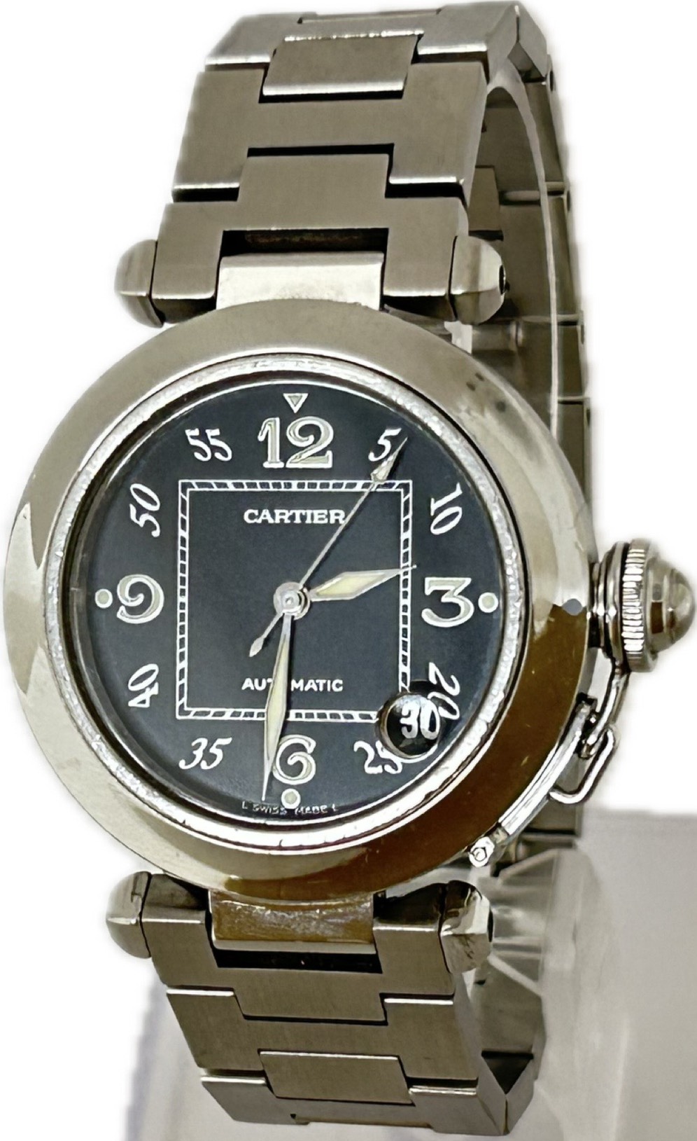 【中古】Cartier カルティエ パシャC W31043M7 ユニ一発やる ウオッチ 自動小銃一巻き A4723