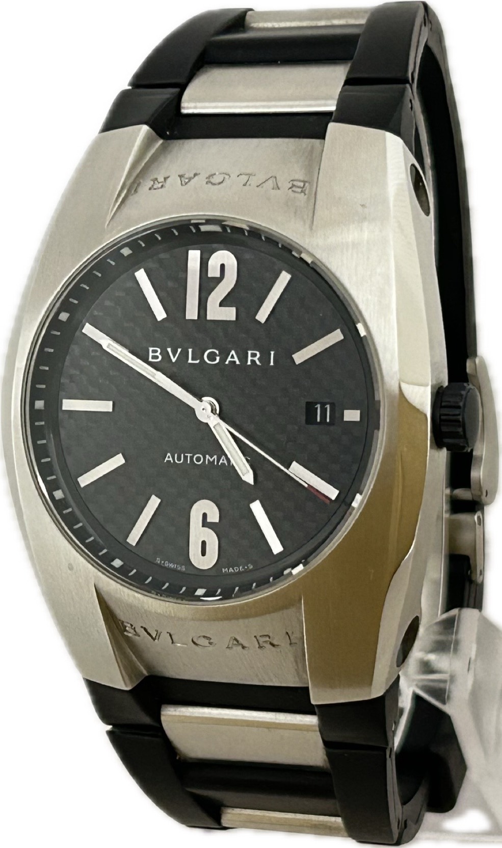 楽天市場】ブルガリ BVLGARI エルゴン クォーツ EG30S ブラック文字盤