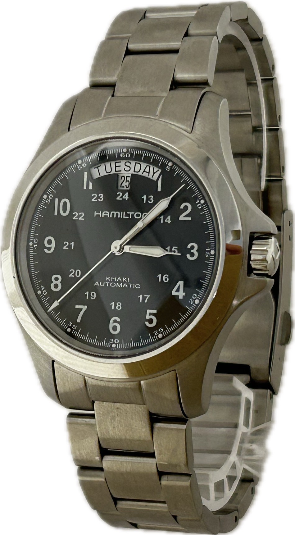 楽天市場】☆美品【HAMILTON】ハミルトン カーキ キング デイデイト
