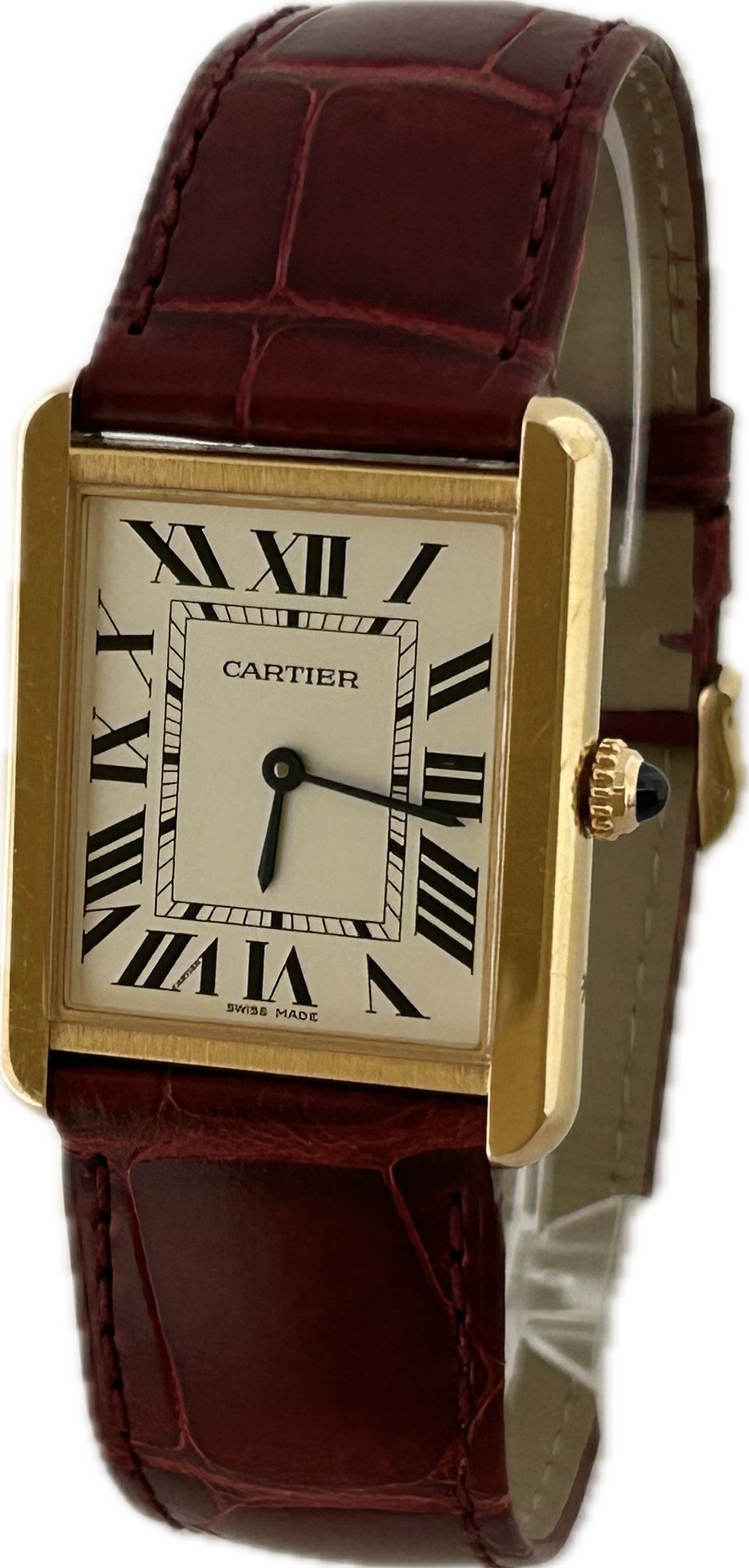 【中古】Cartier カルティエ 貯蔵タンク ソロ W5200025 3167 LM ユニ一発やる ウオッチ 石英 A4940