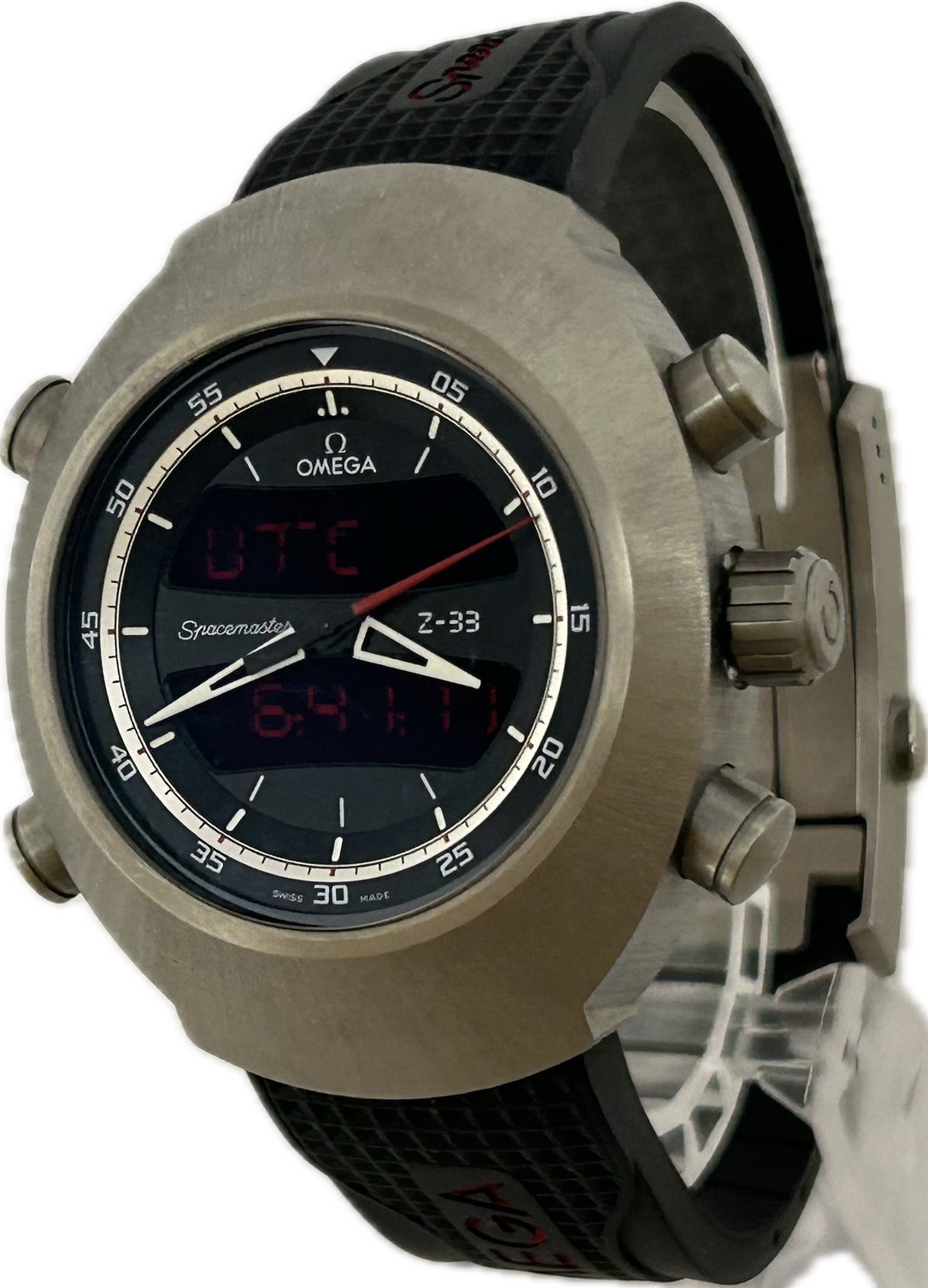 【中古】Omega オメガ スペースマスター Z-33 325.92.43.97.01.001 メンズ 腕時計 クオーツ A6025｜Watch-JPN