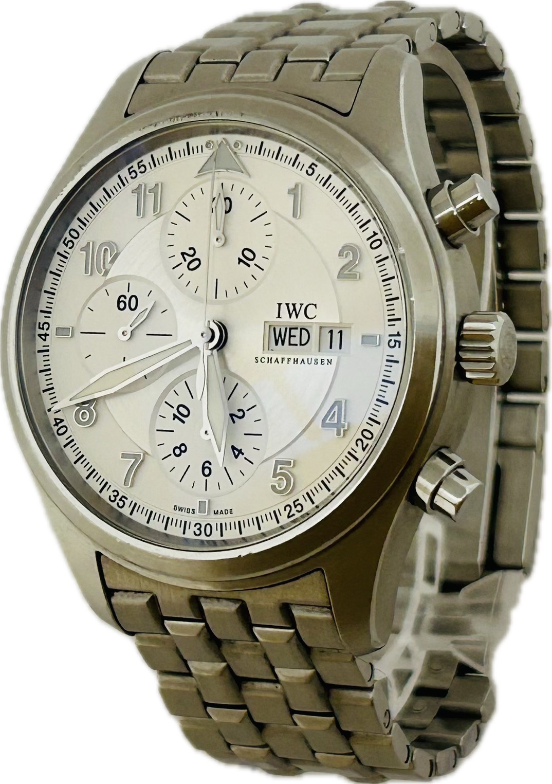 【中古】 IWC アイ・ダブリュー・シー パイロットウォッチ スピットファイア IW371705 メンズ 腕時計 自動巻き A6036|Watch-JPN