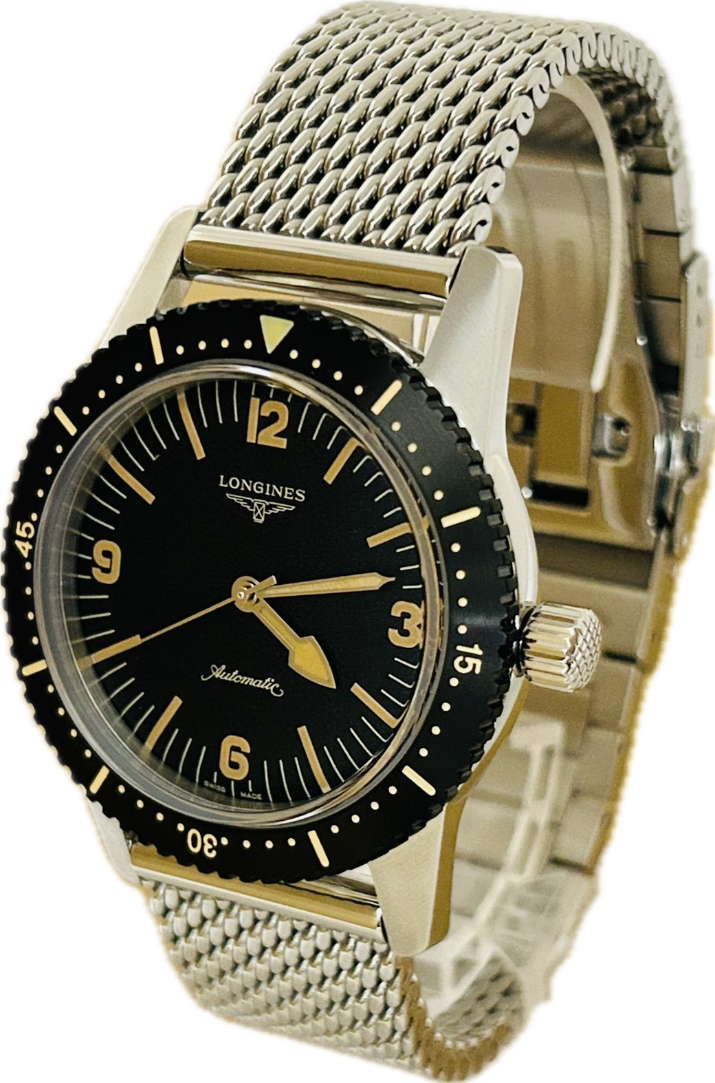 【中古】LONGINES 人はだダイバー L2.822.4 メンズ ウオッチ 自動小銃一巻き A6751