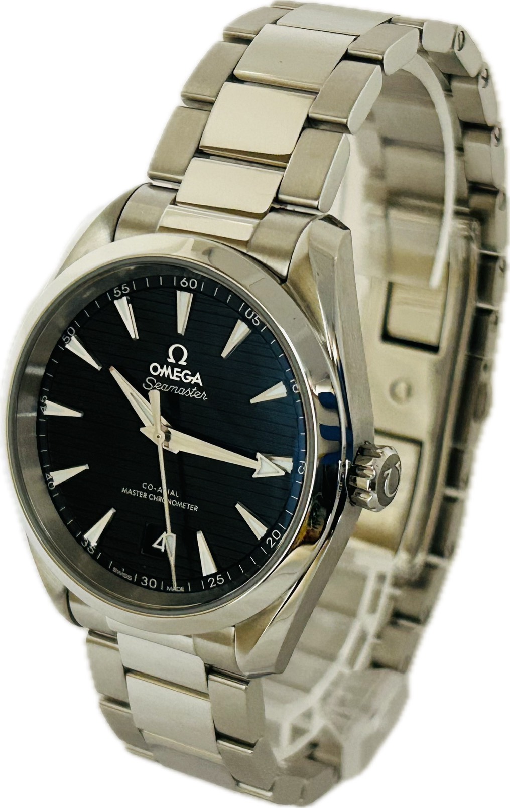【中古】OMEGA シーマスター アクアテラ 150M 220.10.38.20.01.001 メンズ ウオッチ 自動小銃一巻き A6766