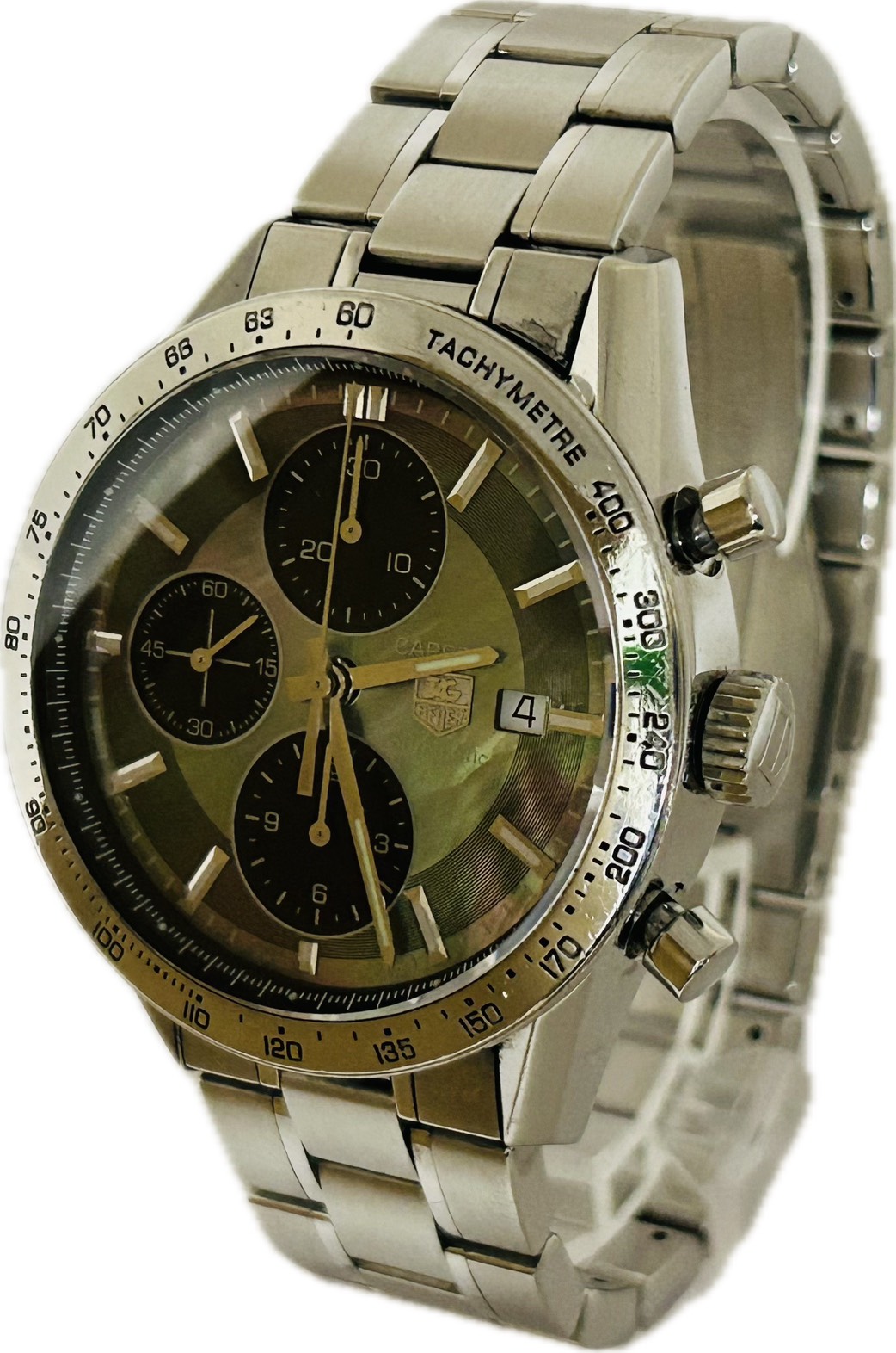 【中古】TAG HEUER カレラ キャリバー16 CV201P.BA0794 メンズ ウオッチ 自動小銃一巻き A6889