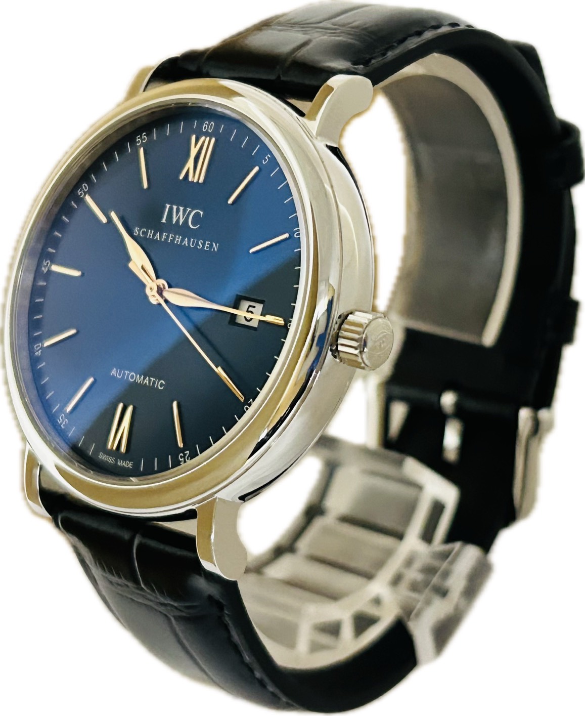 【中古】IWC SCHAFFHAUSEN ポートフィノ IW356523 メンズ ウオッチ 自動小銃一巻き A6900