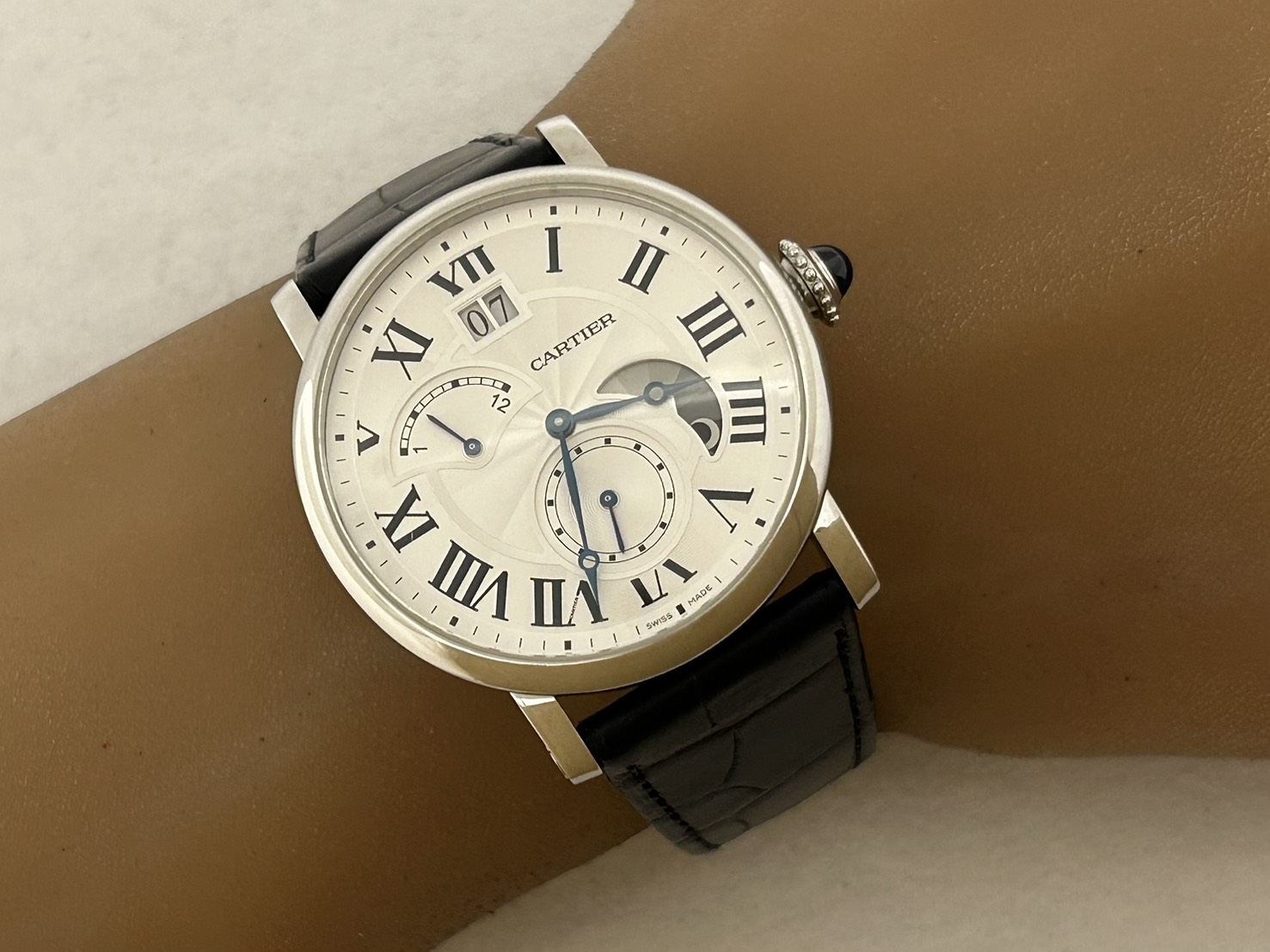 【中古】CARTIER ロトンド ドゥ カルティエ W1556368 3773 メンズ ウオッチ 自動小銃一巻き A6907