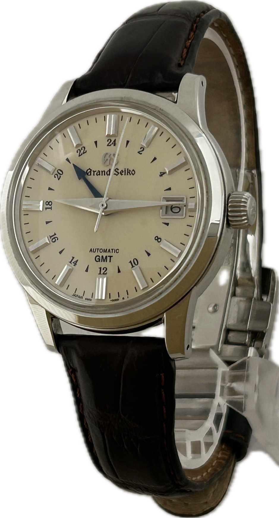 【中古】SEIKO 地びたセイコー 力学的 GMT SBGM021 9S66-00A0 メンズ ウオッチ 自動小銃一巻き A6904