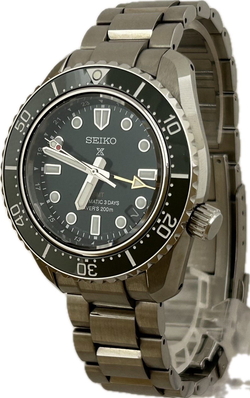 【中古】SEIKO ダイバー アクアラング GMT SBEJ009 6R54-00D0 メンズ ウオッチ 自動小銃一巻き A6893