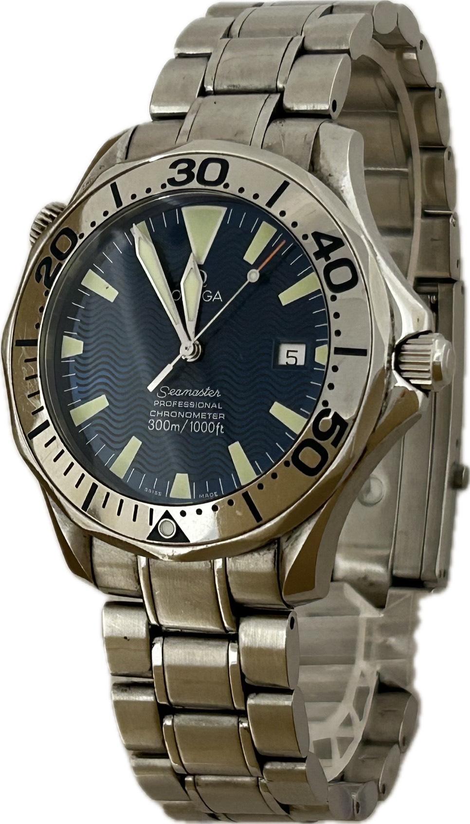 【中古】OMEGA シーマスター 専門的 300M 2255.80 メンズ ウオッチ 自動小銃一巻き A6898